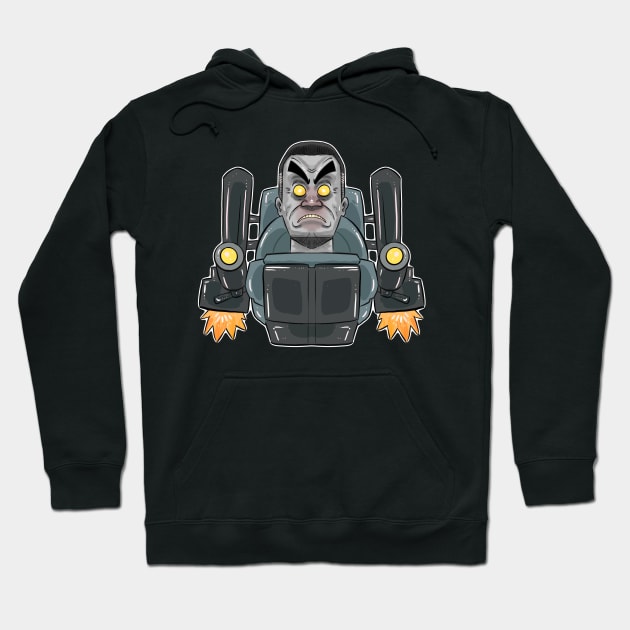 skibidi toilet g man Hoodie by Draw For Fun 